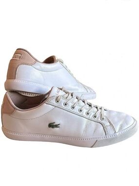 Lacoste Grad Vulc 119-2P Leather White Beige Tennis Sneakers Men’s 10